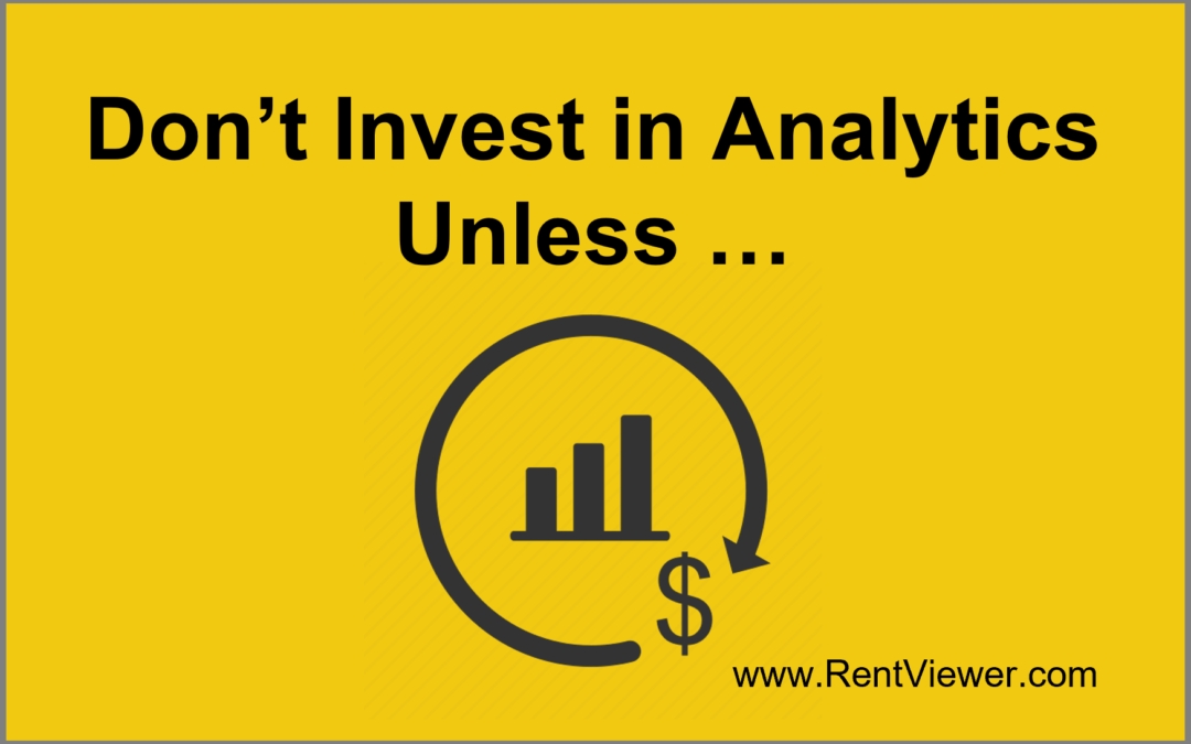Is There an ROI in Analytics?