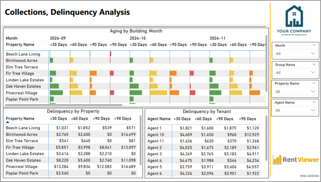 Collections & Delinquency dashboard
